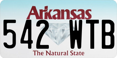 AR license plate 542WTB