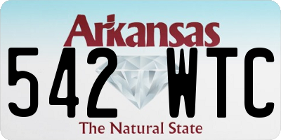 AR license plate 542WTC