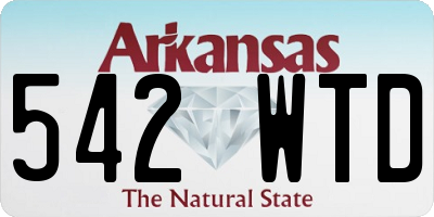 AR license plate 542WTD