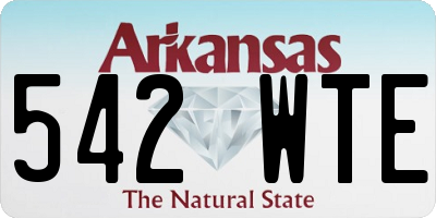 AR license plate 542WTE