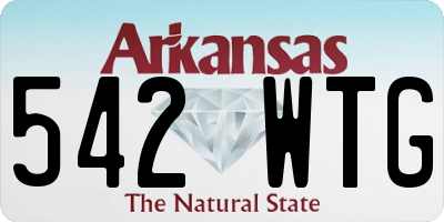 AR license plate 542WTG