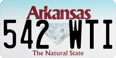 AR license plate 542WTI