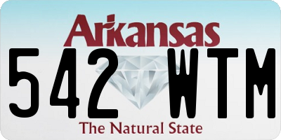 AR license plate 542WTM