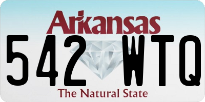 AR license plate 542WTQ