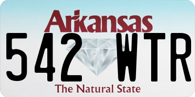 AR license plate 542WTR