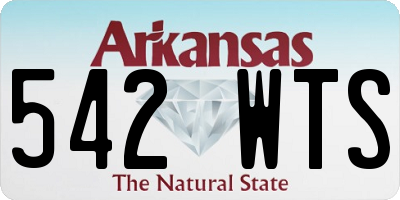 AR license plate 542WTS