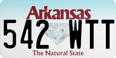 AR license plate 542WTT