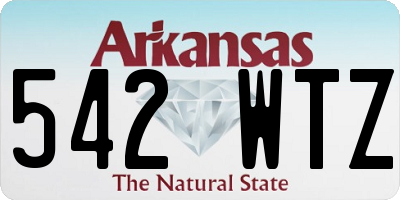 AR license plate 542WTZ