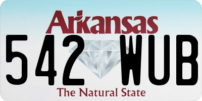 AR license plate 542WUB