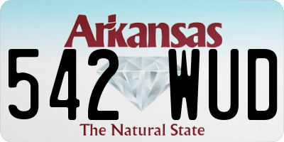 AR license plate 542WUD