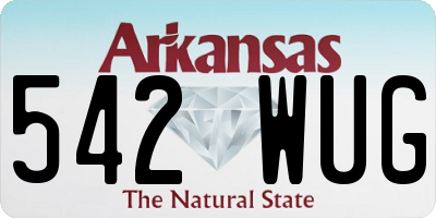 AR license plate 542WUG