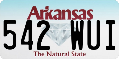 AR license plate 542WUI