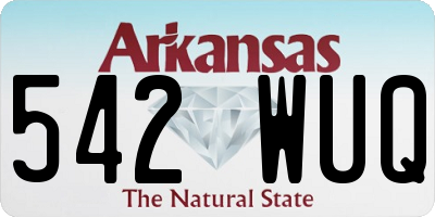 AR license plate 542WUQ