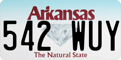 AR license plate 542WUY