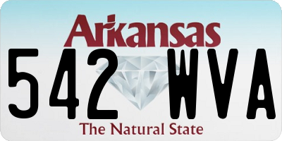 AR license plate 542WVA