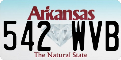 AR license plate 542WVB