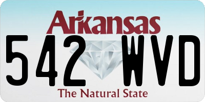 AR license plate 542WVD