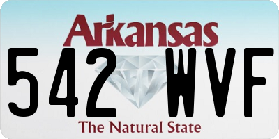 AR license plate 542WVF