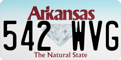 AR license plate 542WVG