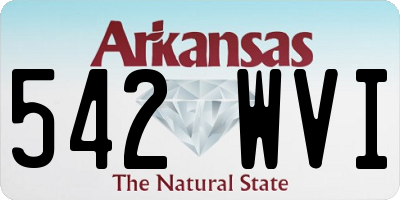 AR license plate 542WVI