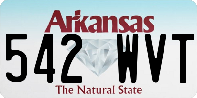 AR license plate 542WVT