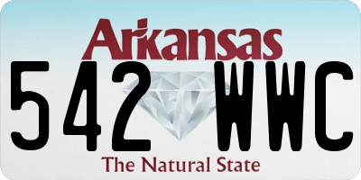 AR license plate 542WWC