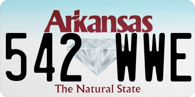 AR license plate 542WWE