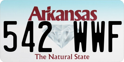 AR license plate 542WWF