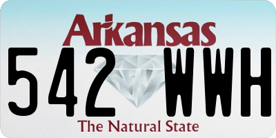 AR license plate 542WWH