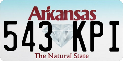 AR license plate 543KPI