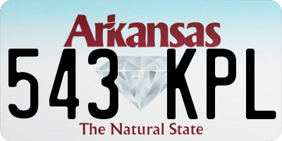 AR license plate 543KPL