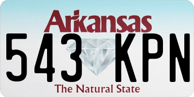 AR license plate 543KPN