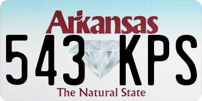 AR license plate 543KPS