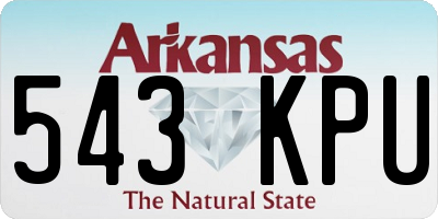 AR license plate 543KPU