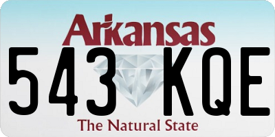AR license plate 543KQE
