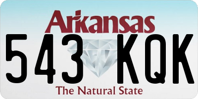 AR license plate 543KQK