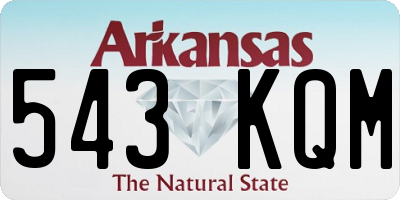 AR license plate 543KQM