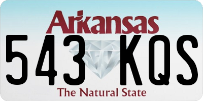 AR license plate 543KQS
