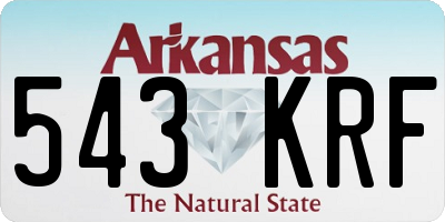 AR license plate 543KRF