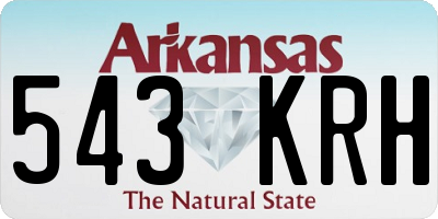 AR license plate 543KRH