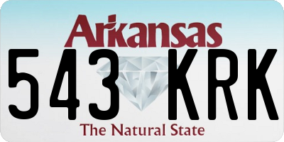 AR license plate 543KRK