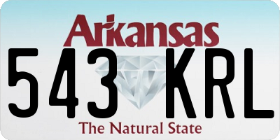 AR license plate 543KRL