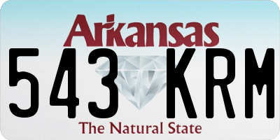 AR license plate 543KRM