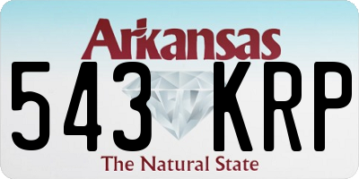 AR license plate 543KRP