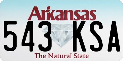 AR license plate 543KSA