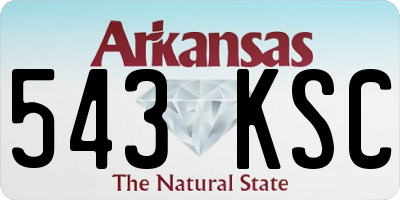 AR license plate 543KSC