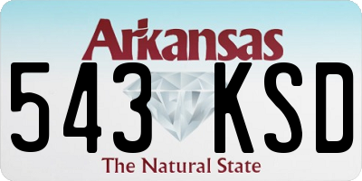 AR license plate 543KSD