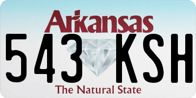 AR license plate 543KSH