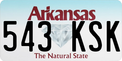 AR license plate 543KSK