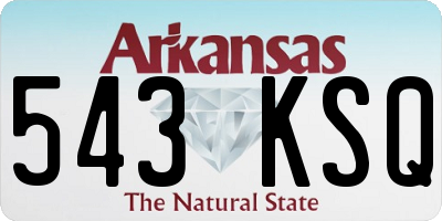 AR license plate 543KSQ